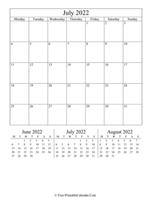 2022 calendar july vertical layout