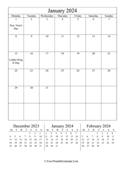 2024 calendar january portrait