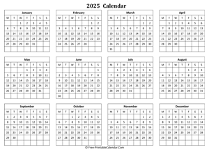 2025 landscape calendar