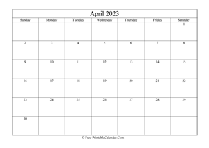 april 2023 calendar printable holidays
