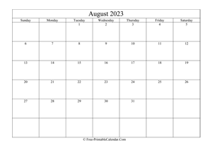 august 2023 calendar printable holidays