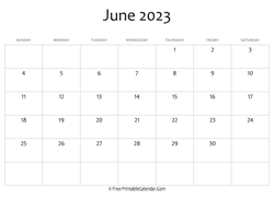 calendar june 2023 editable