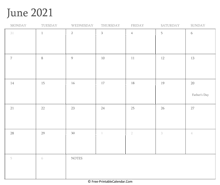 printable june calendar 2021